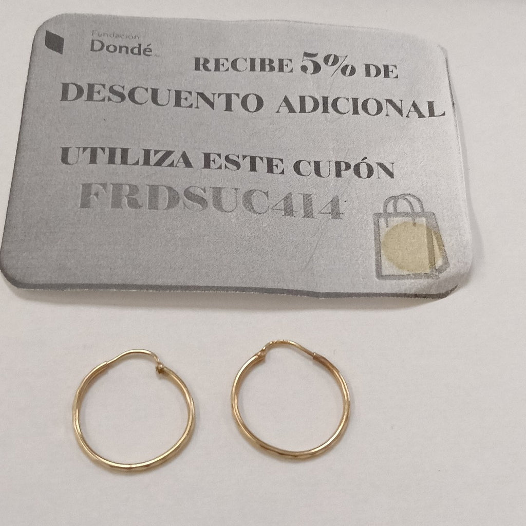 ARRACADAS PAR ORO 10 K 1,20 GRMS (SEMINUEVO)