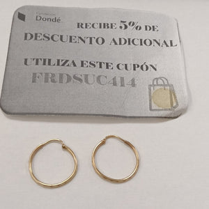 ARRACADAS PAR ORO 10 K 1,20 GRMS (SEMINUEVO)