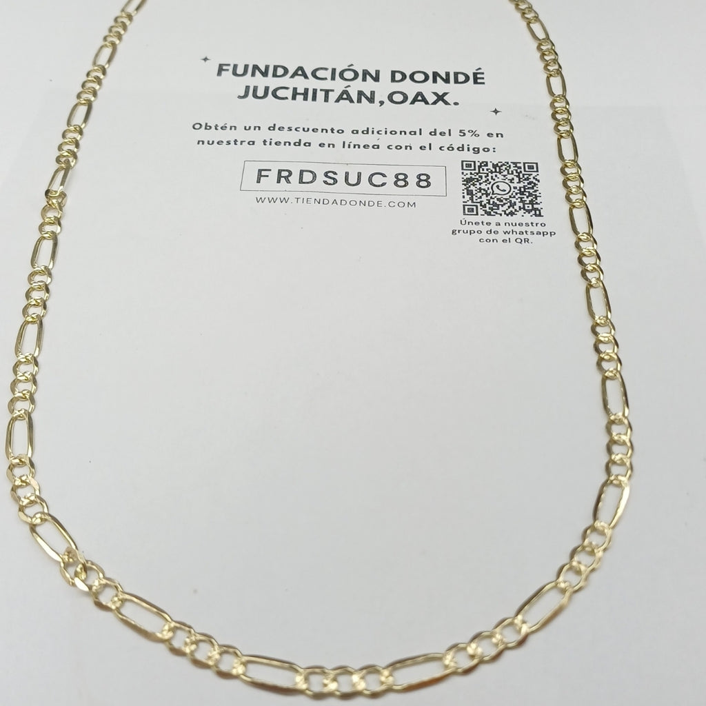 CADENA ESPECIAL PAVE 12.2G 55 CM 14K (NUEVO)