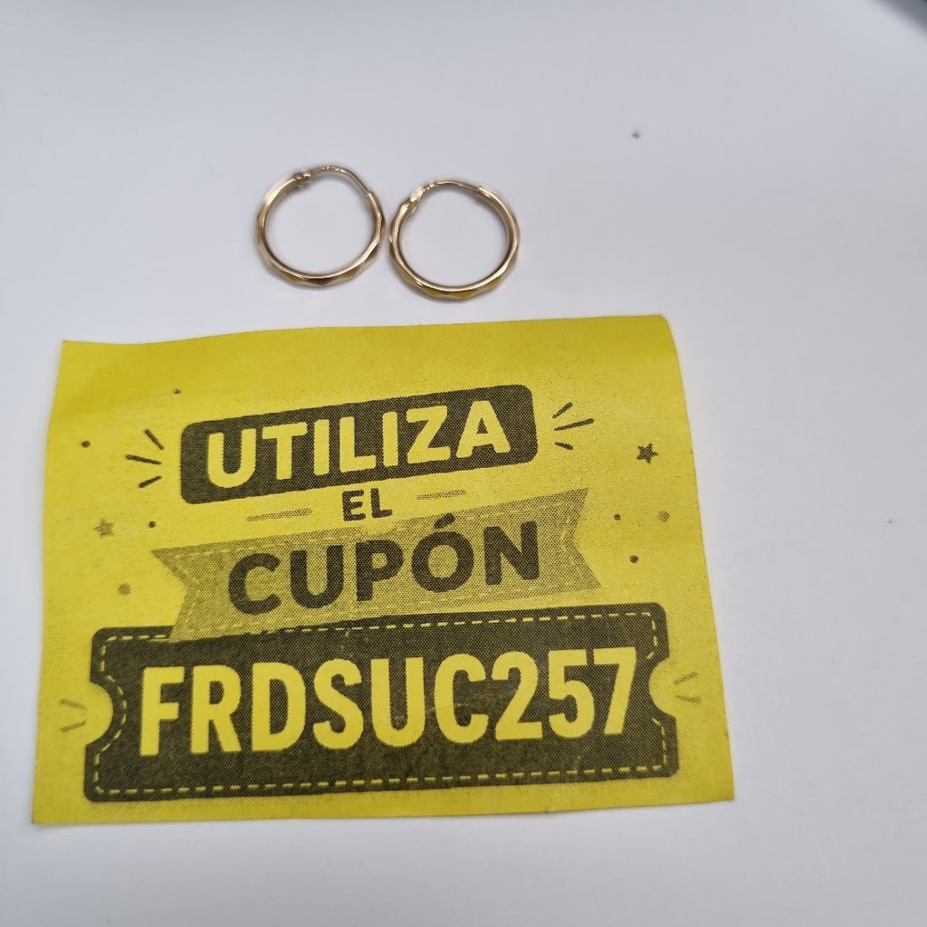 ARRACADAS PAR ORO 14 K 0.8 GRMS (SEMINUEVO)