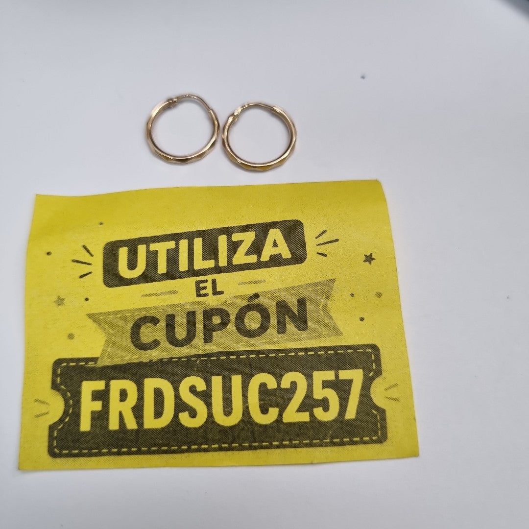 ARRACADAS PAR ORO 14 K 0.8 GRMS (SEMINUEVO)