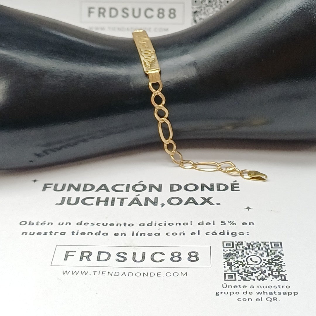 ESCLAVA ORO 10 K 4.4 GRMS (SEMINUEVO)