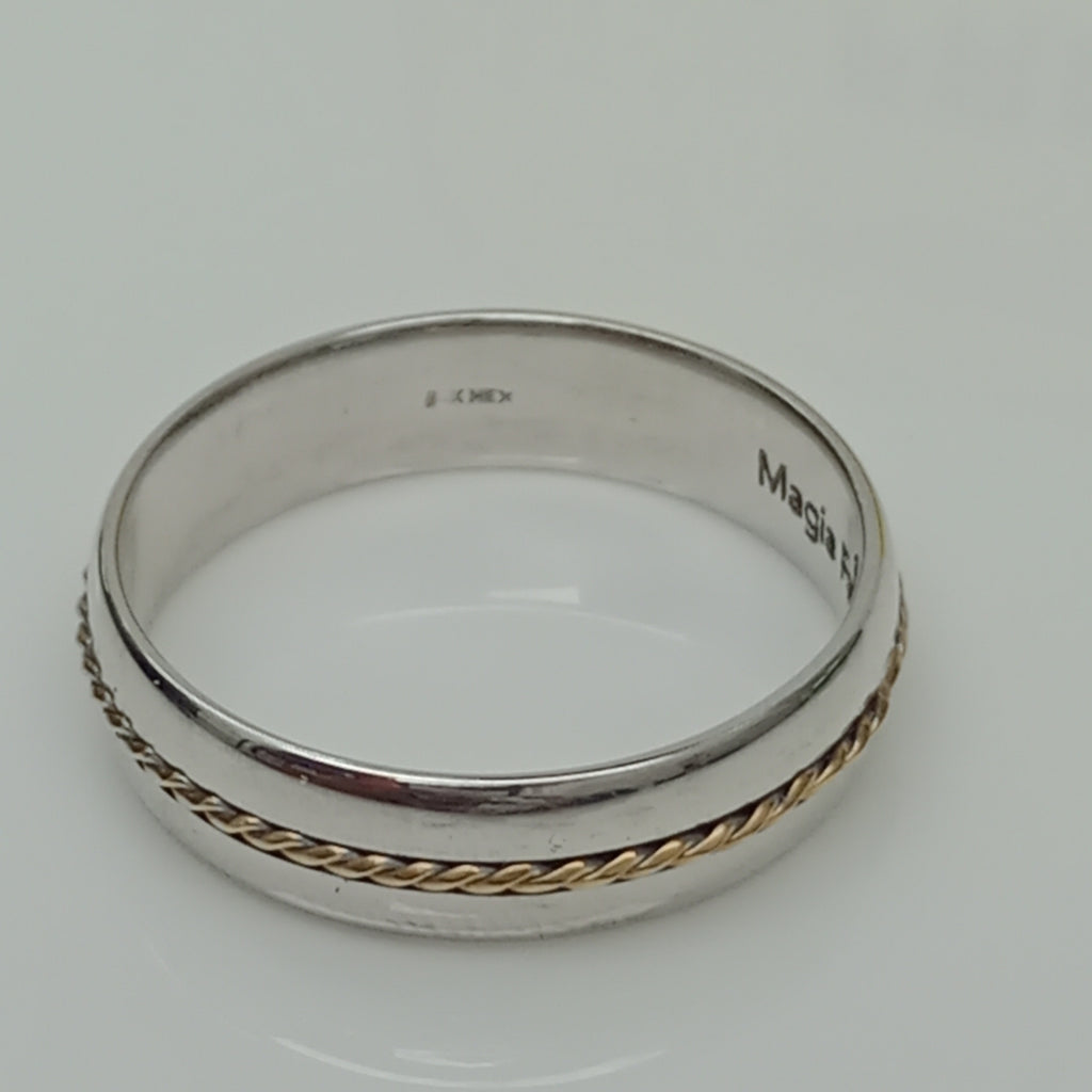 ARGOLLA ORO BLANCO 14 K 5,60 GRMS (SEMINUEVO)