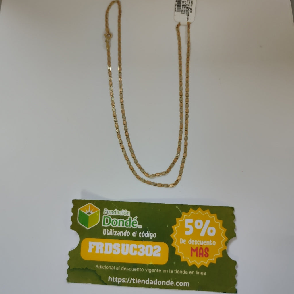 CADENA ORO COMBINADO 14 K 4,50 GRMS (SEMINUEVO)