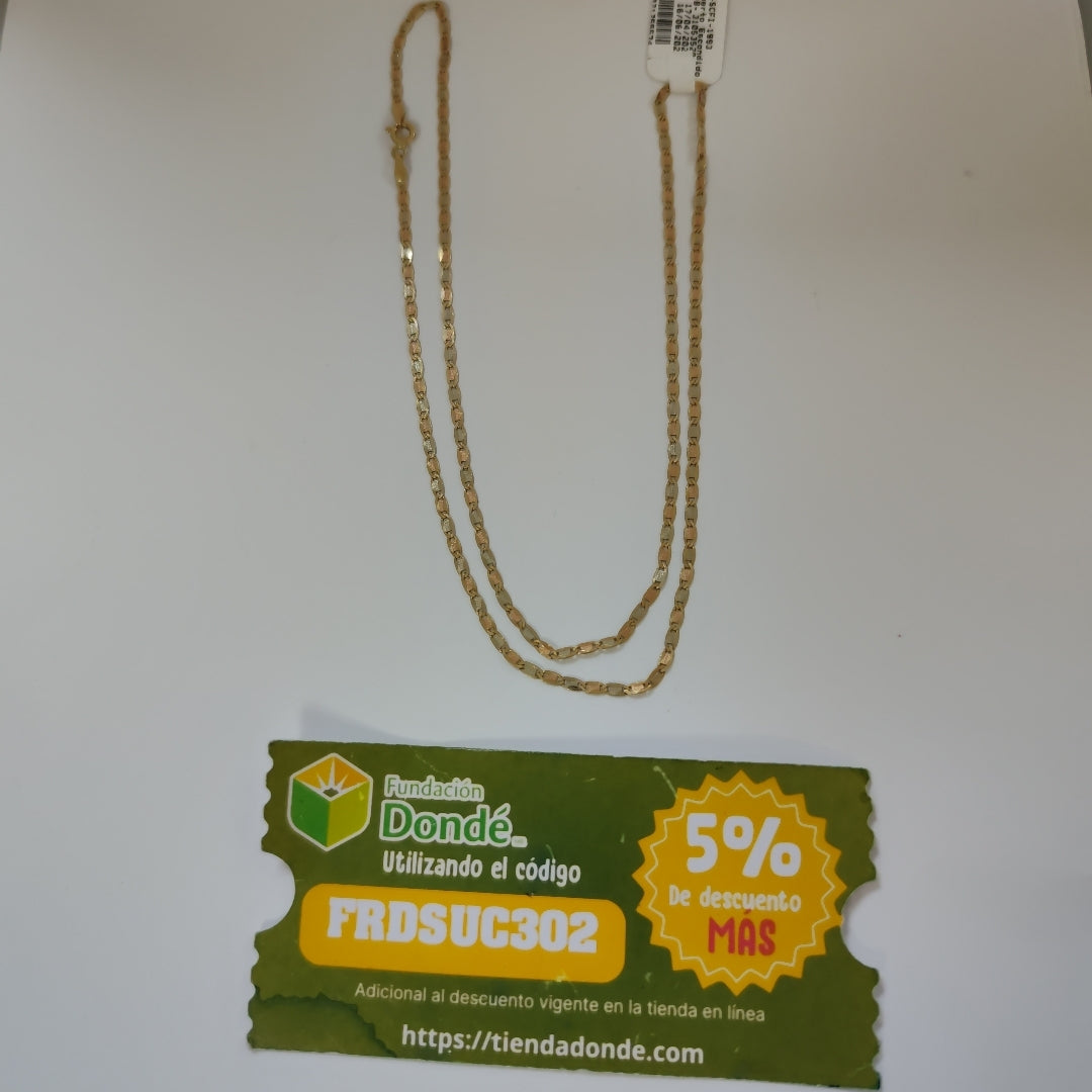 CADENA ORO COMBINADO 14 K 4,50 GRMS (SEMINUEVO)