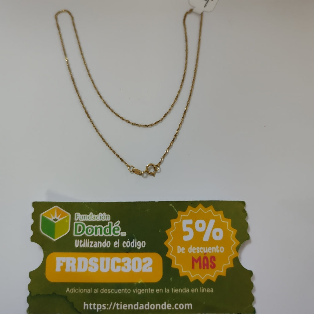CADENA ORO 14 K 1,00 GRMS (SEMINUEVO)