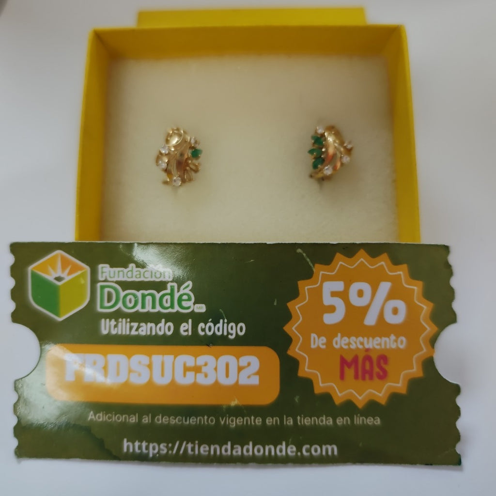 ARETES PAR ORO 10 K 2,90 GRMS (SEMINUEVO)
