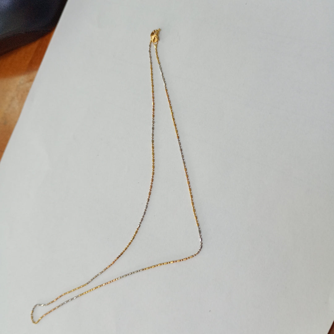 CADENA ORO,ORO BLANCO 14 K 1,80 GRMS (SEMINUEVO)