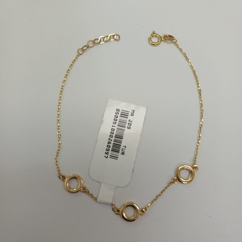 PULSERAS DAMA ORO 14K 1.3 (NUEVO)
