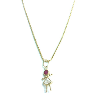 CADENA, DIJE ORO 14 K 4.7 GRMS (SEMINUEVO)
