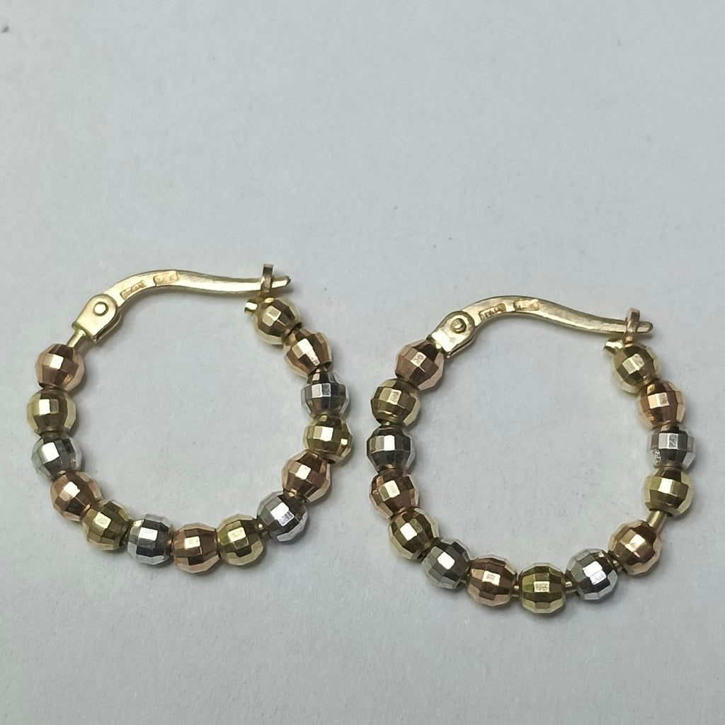 ARRACADAS PAR ORO 14 K 2.8 GRMS (SEMINUEVO)