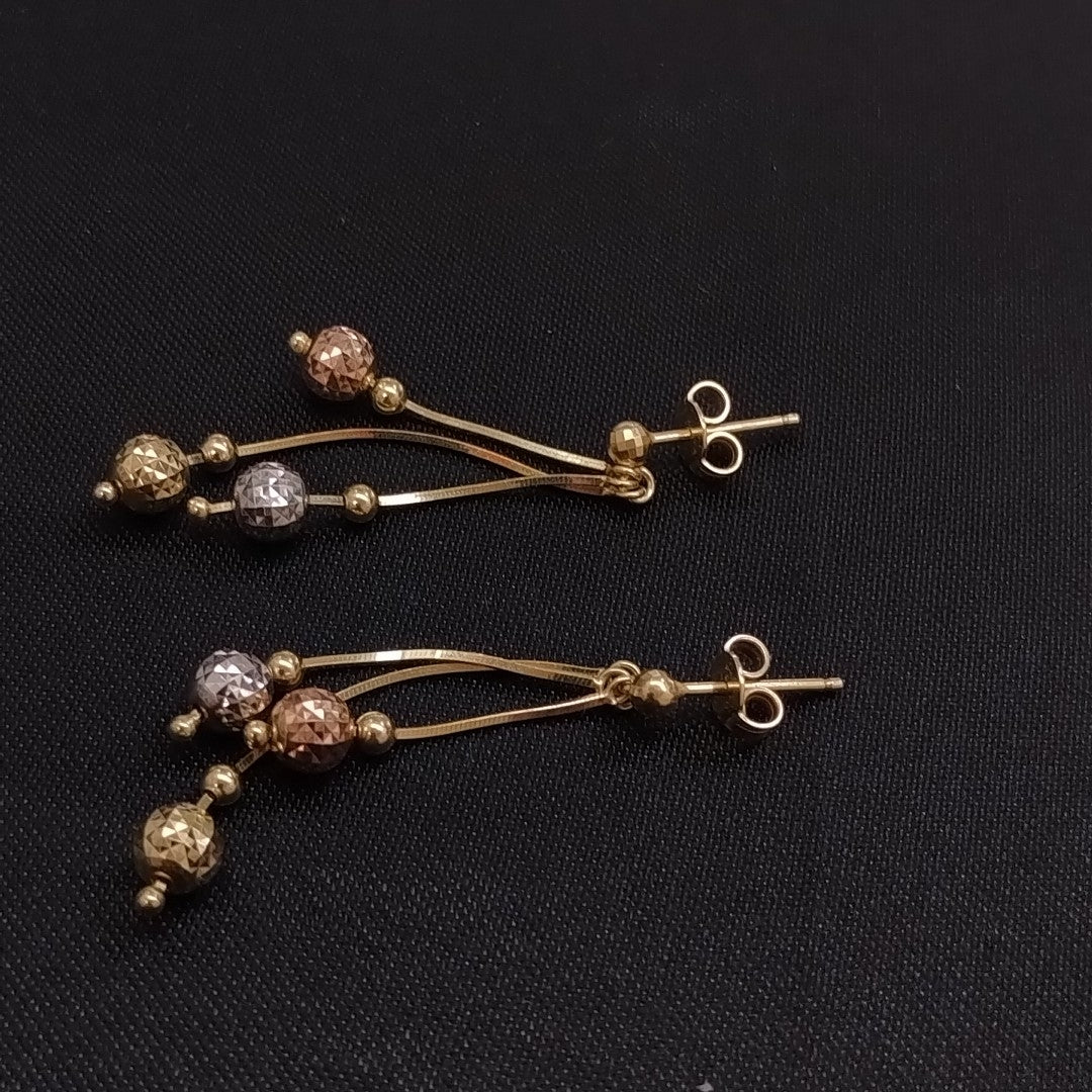 ARETES PAR ORO 14 K 2.7 GRMS (SEMINUEVO)