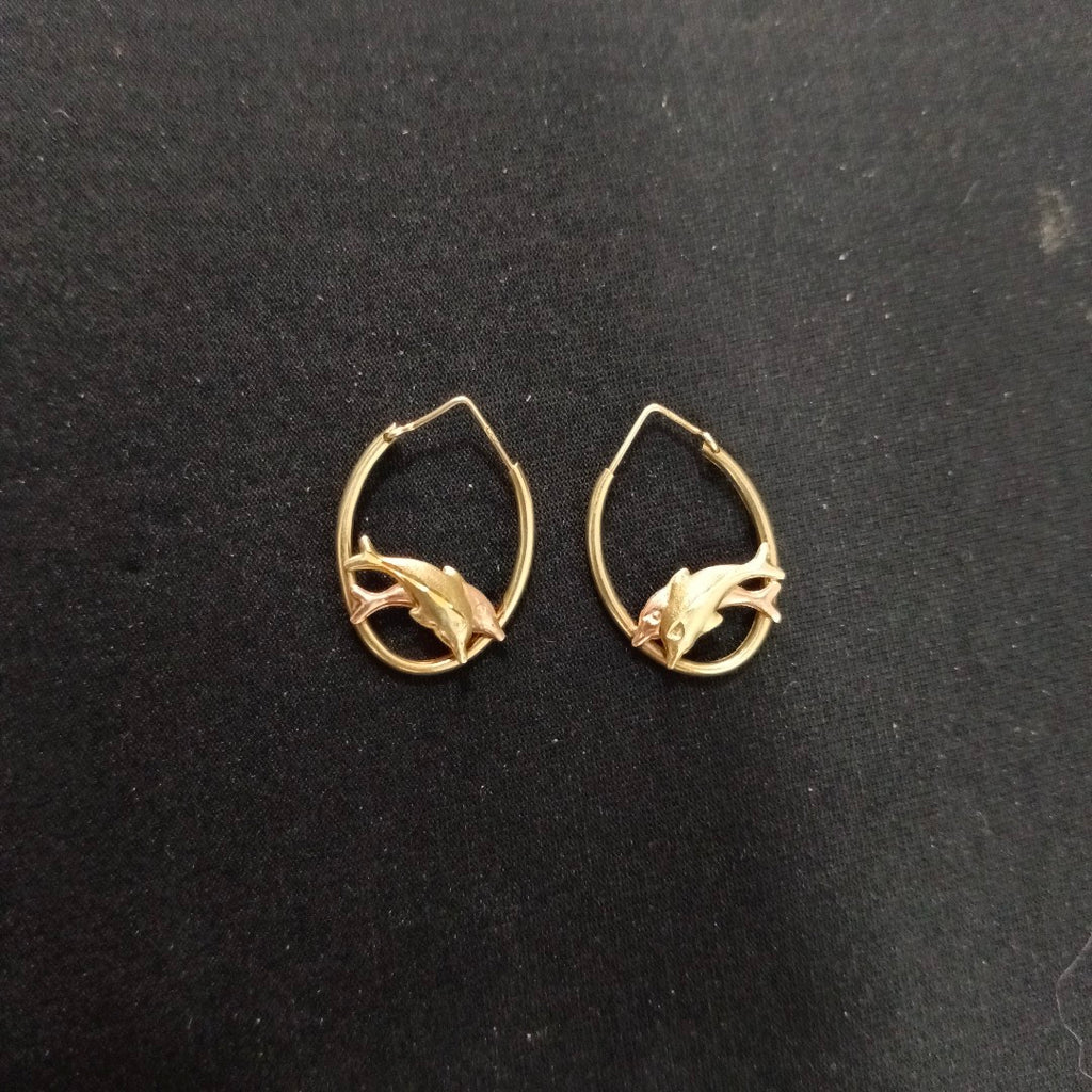 ARRACADAS PAR ORO 14 K 1.7 GRMS (SEMINUEVO)