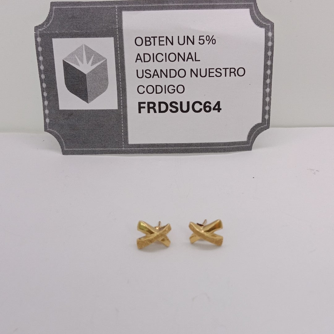 BROQUELES PAR ORO 14 K 1.7 GRMS (SEMINUEVO)
