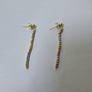 BROQUELES PAR ORO, ORO COMBINADO 14 K 2 GRMS (SEMINUEVO)