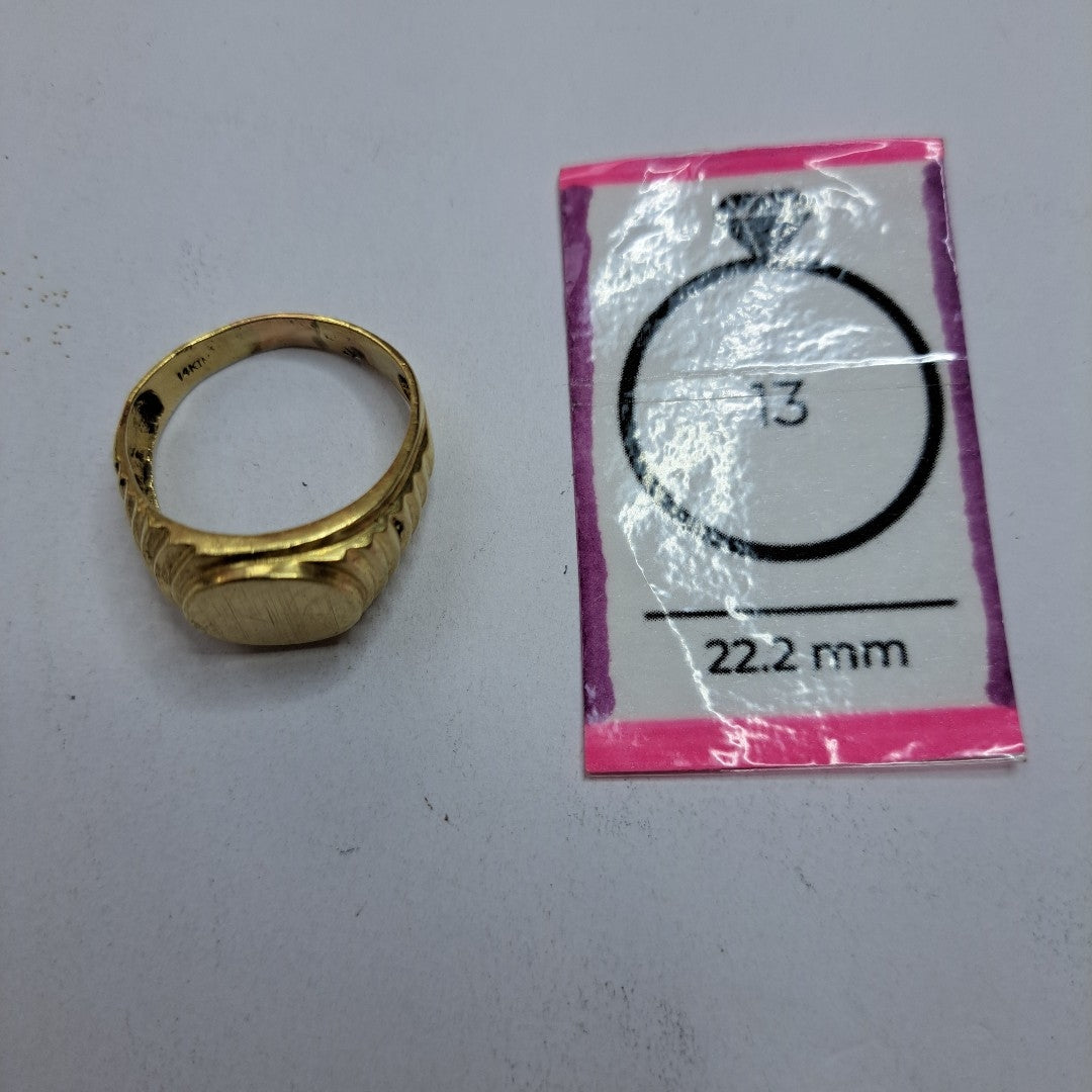 ANILLO ORO 14 K 7,20 GRMS (SEMINUEVO)