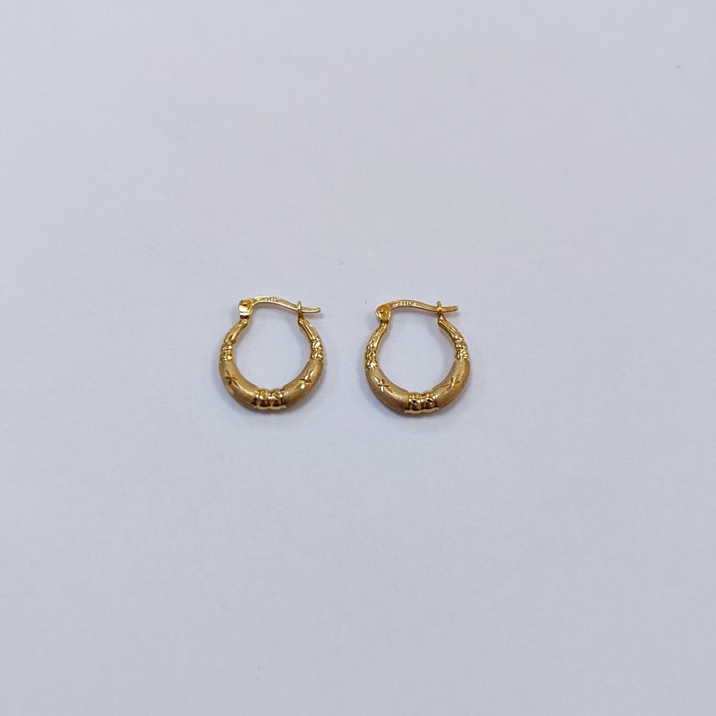 ARRACADAS PAR ORO 14 K 1.2 GRMS (SEMINUEVO)