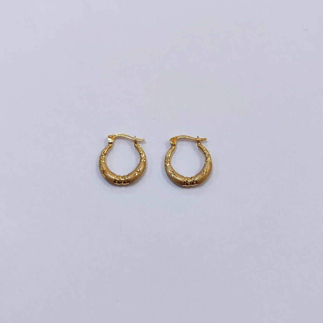 ARRACADAS PAR ORO 14 K 1.2 GRMS (SEMINUEVO)