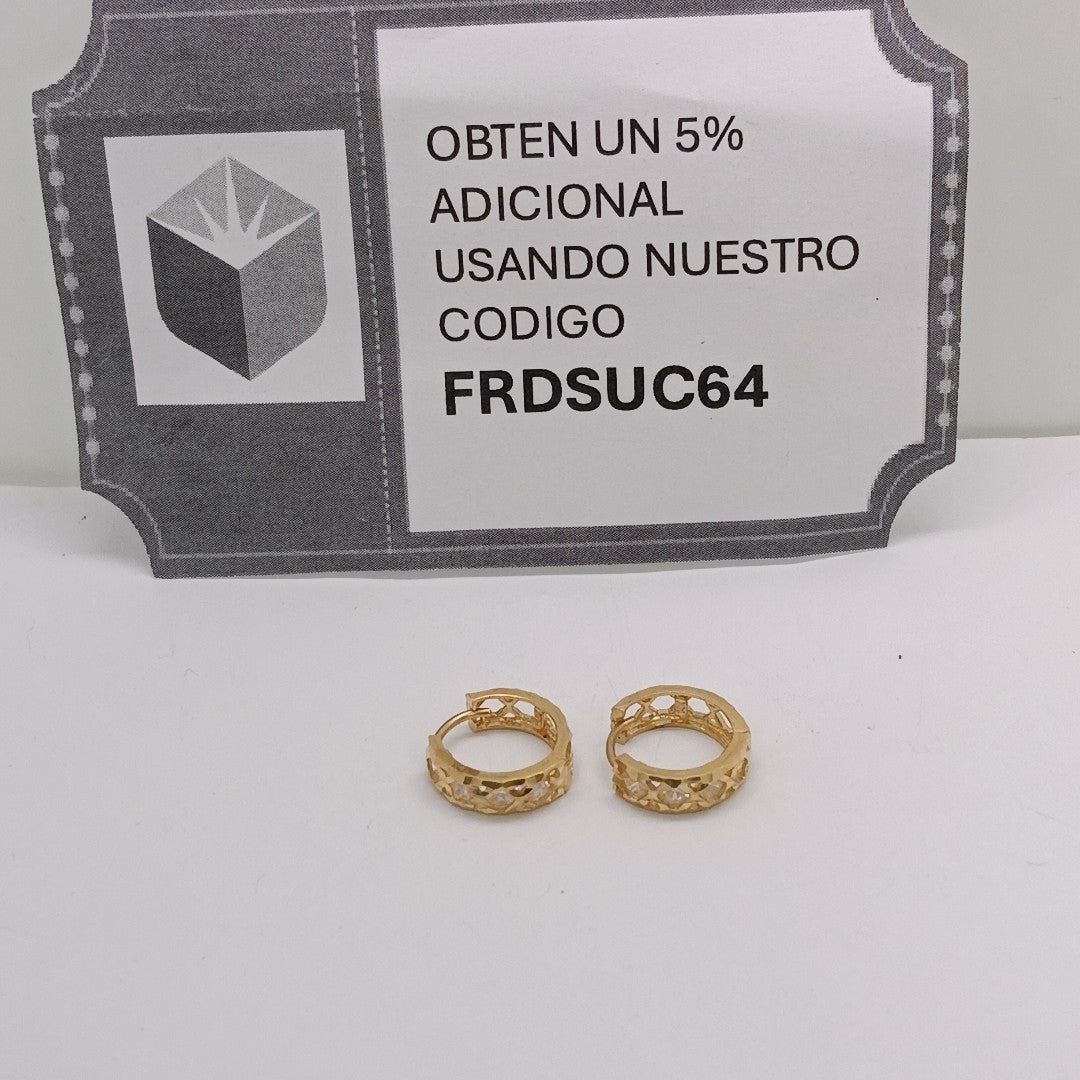 ARRACADAS PAR ORO 14 K 2,80 GRMS (SEMINUEVO)
