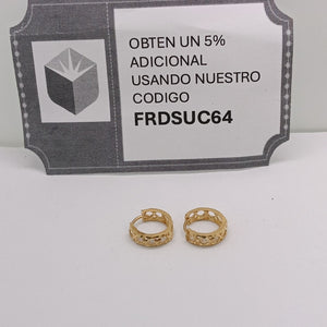 ARRACADAS PAR ORO 14 K 2,80 GRMS (SEMINUEVO)