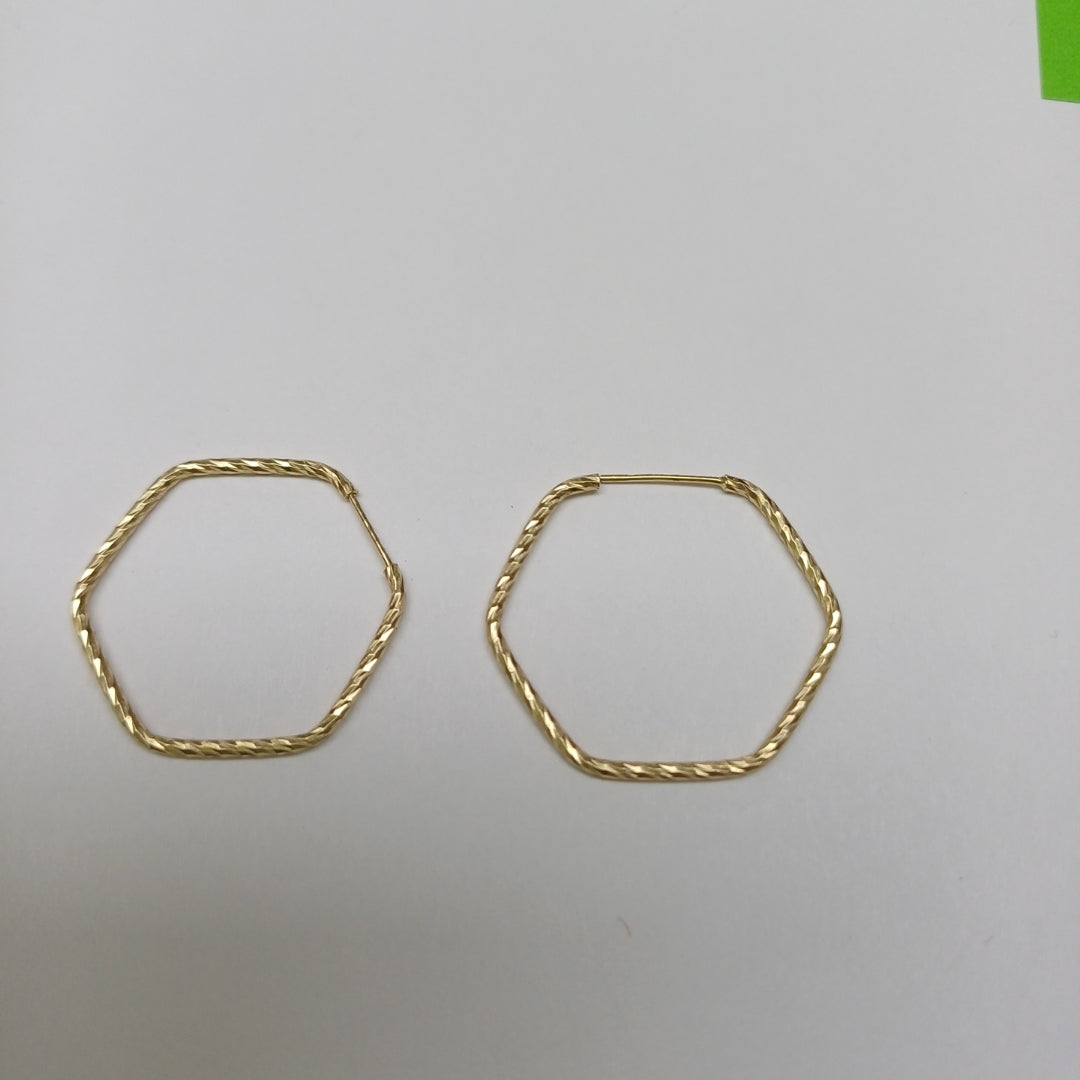 ARRACADAS PAR ORO 14 K 1 GRMS (SEMINUEVO)
