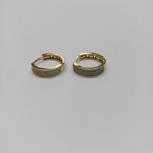 ARRACADAS PAR ORO 14 K 2.6 GRMS (SEMINUEVO)