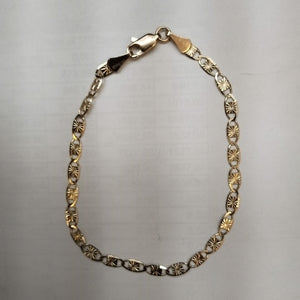 PULSERAS GUCHI ORO 14K 18 CM 2.9 GR (NUEVO)