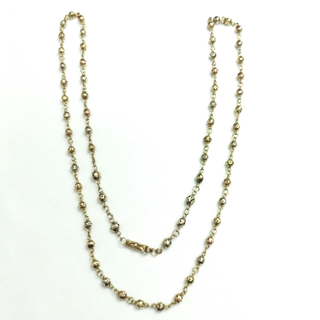 CADENA ORO, ORO COMBINADO 14 K 14.5 GRMS (SEMINUEVO)