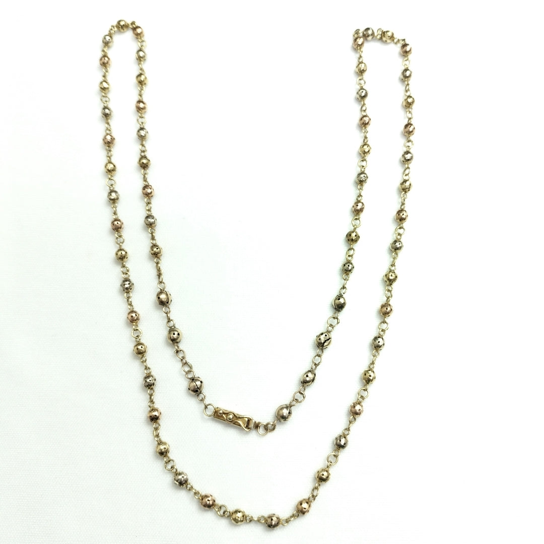 CADENA ORO, ORO COMBINADO 14 K 14.5 GRMS (SEMINUEVO)