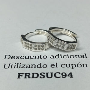 ARRACADAS C/CIRCONIAS PLATA .925 2.5 GR (NUEVO)