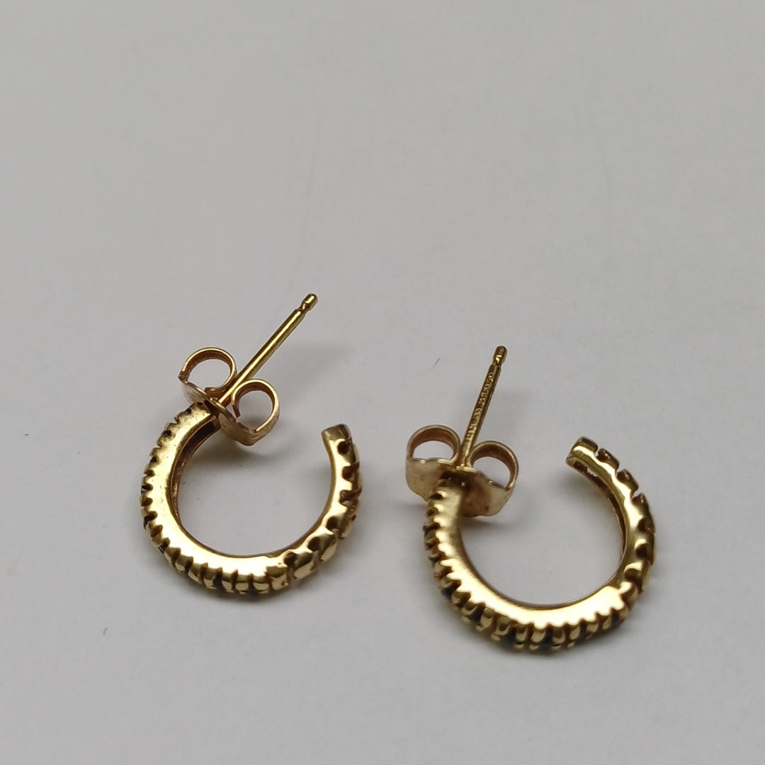 ARRACADAS PAR ORO 14 K 1.7 GRMS (SEMINUEVO)