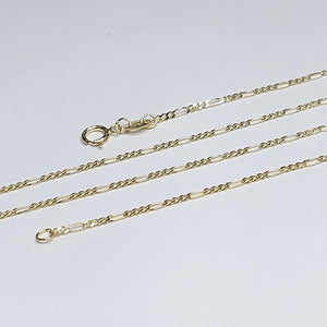 CADENAS TEJIDO 3X1 ORO 14K 55 CM 2.4 GR (NUEVO)
