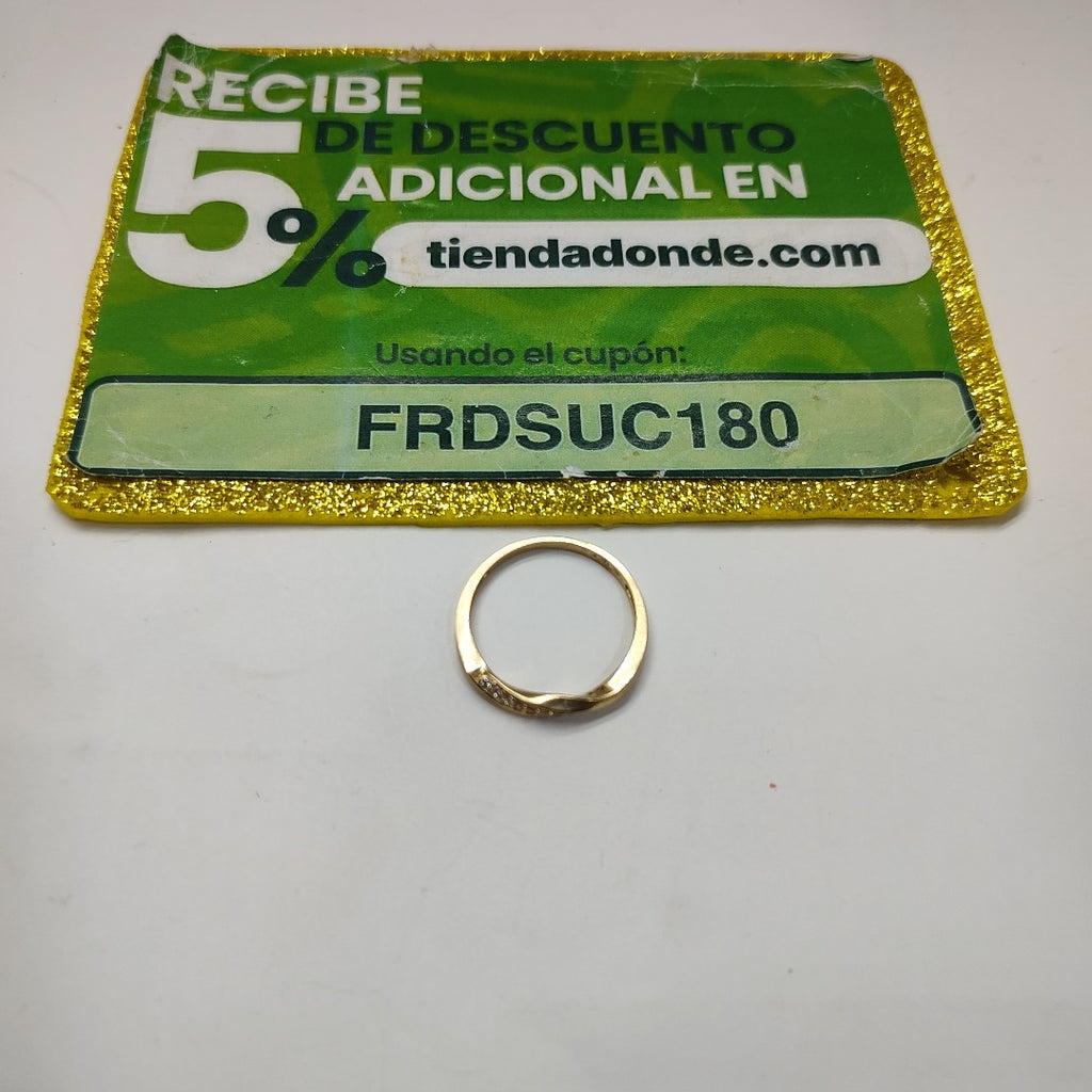 ANILLOS C/CIRCONIA ORO 10K TALLA 9 1.8 GR (NUEVO)