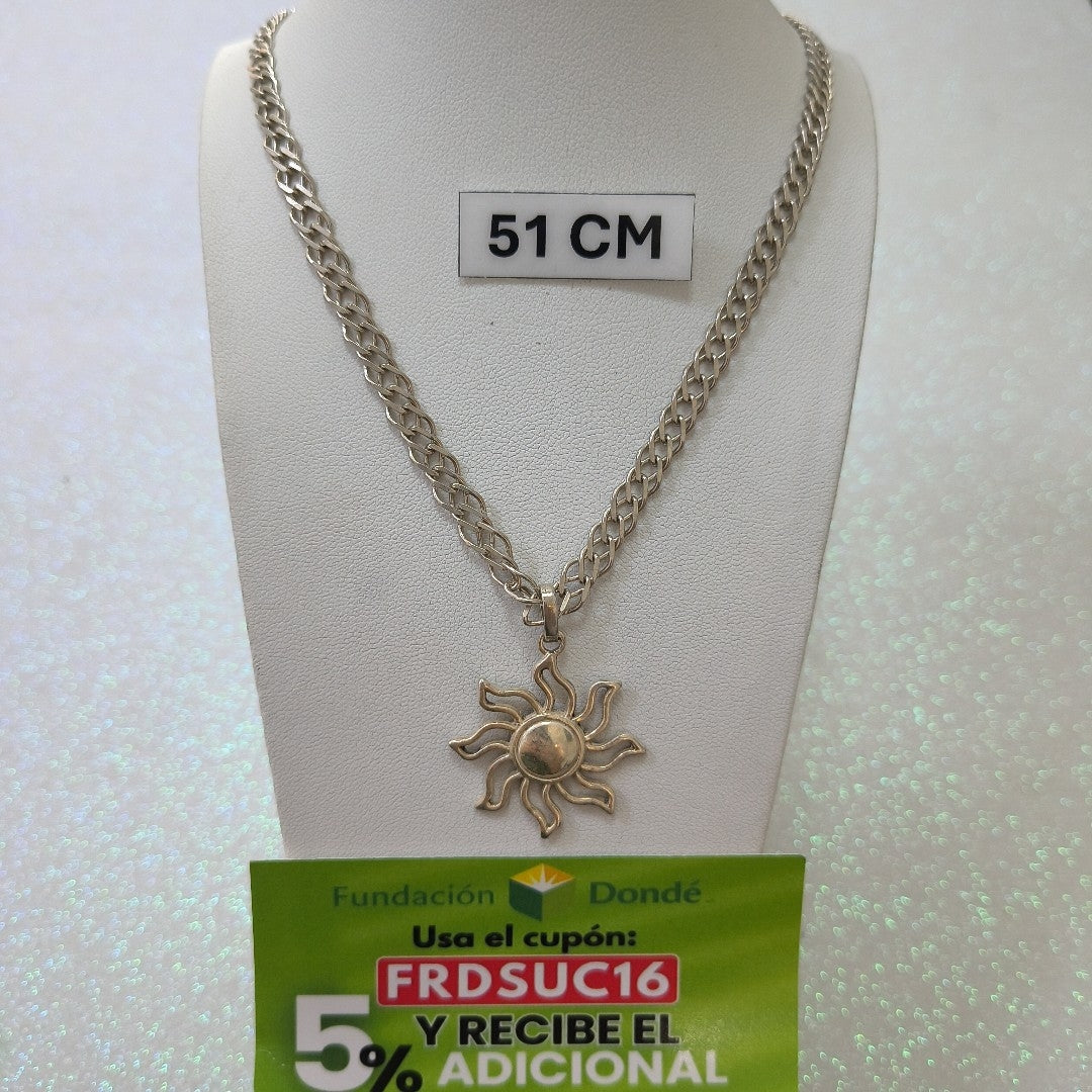 CADENA,DIJE PLATA 17,80 GRMS (SEMINUEVO)