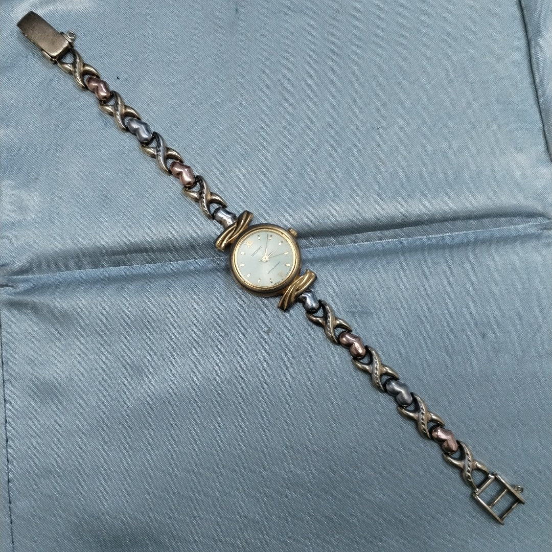 RELOJ CAJA ACERO PULSO ORO ORO 8 K 15.9 GRMS (SEMINUEVO)