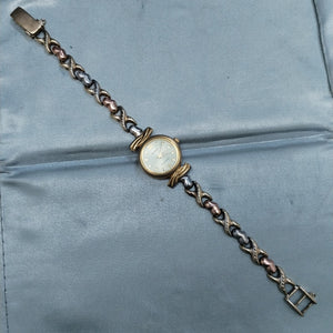 RELOJ CAJA ACERO PULSO ORO ORO 8 K 15.9 GRMS (SEMINUEVO)