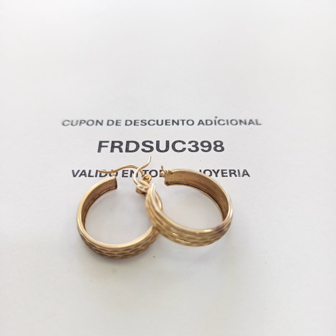 ARRACADAS PAR ORO 8 K 2.8 GRMS (SEMINUEVO)