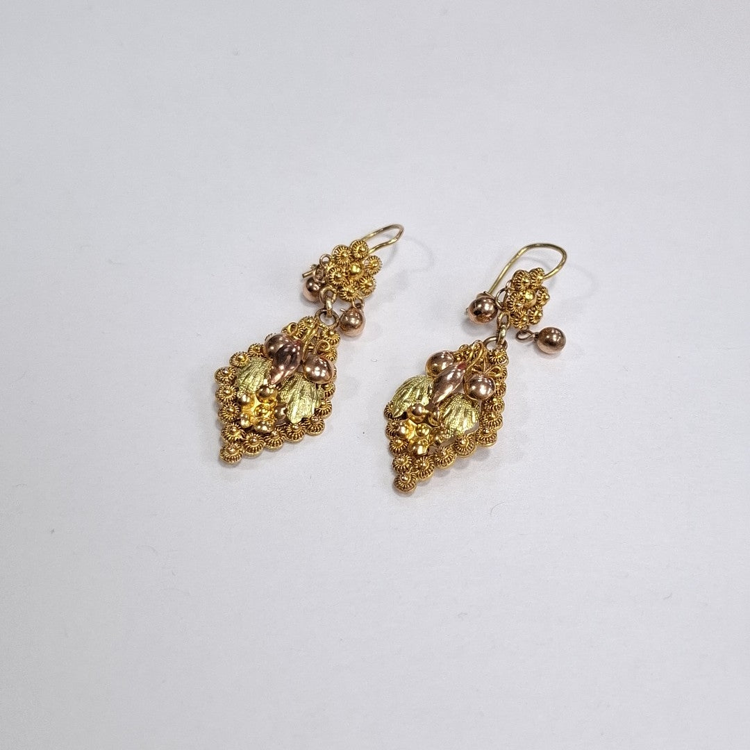 ARETES PAR ORO 8 K 3,40 GRMS (SEMINUEVO)