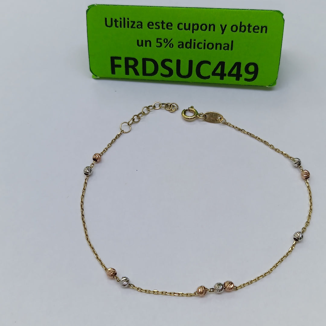 PULSERA ORO,ORO COMBINADO 14 K 1,10 GRMS (SEMINUEVO)