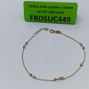 PULSERA ORO,ORO COMBINADO 14 K 1,10 GRMS (SEMINUEVO)