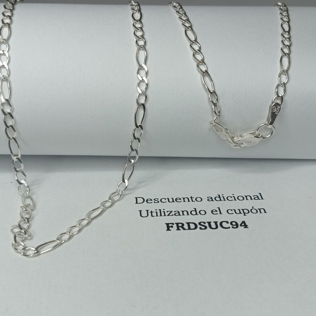 CADENA 3X1 PLATA .925 60 CM 4.62 GR (NUEVO)