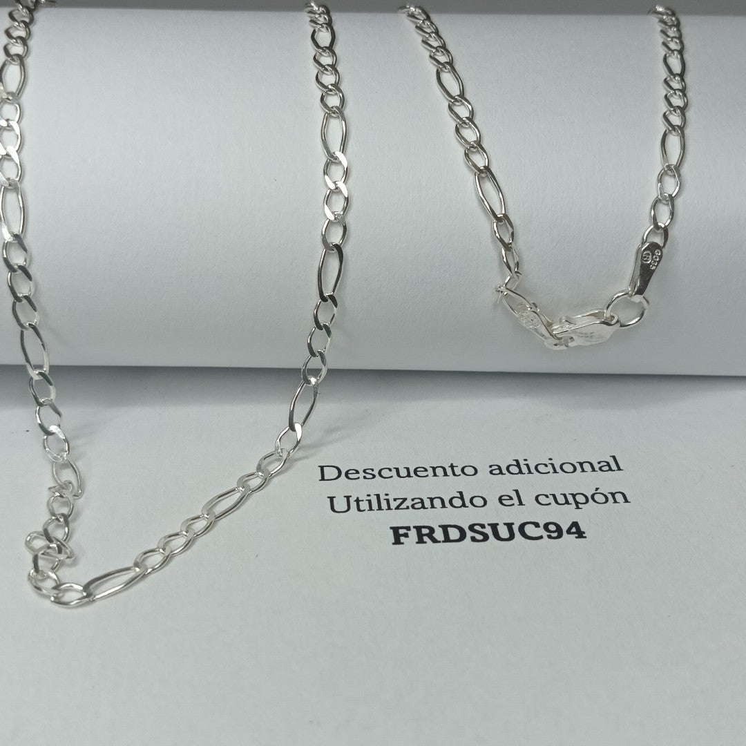 CADENA 3X1 PLATA .925 60 CM 4.62 GR (NUEVO)