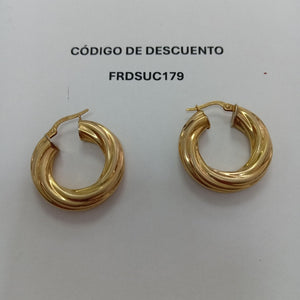 ARRACADAS PAR ORO 14 K 4.8 GRMS (SEMINUEVO)