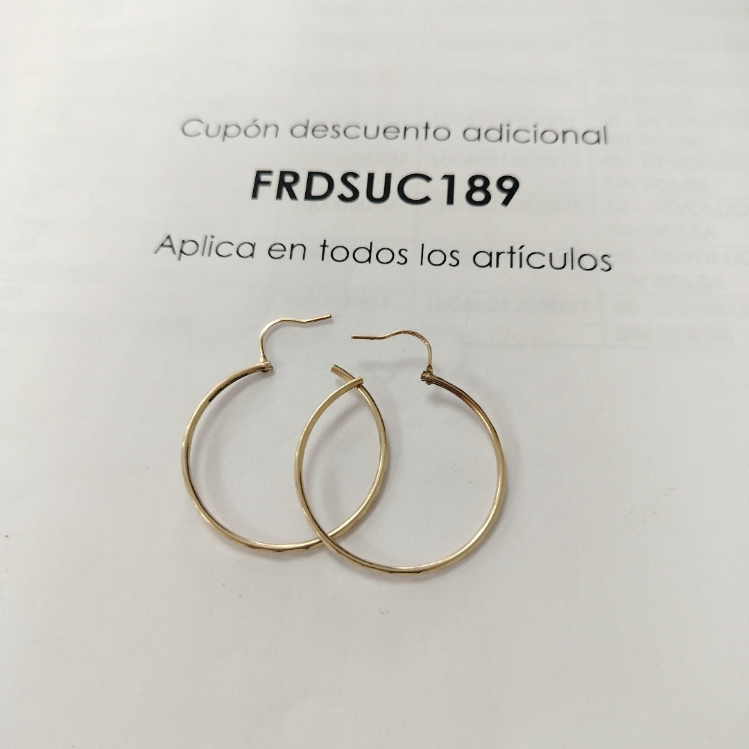 ARRACADAS PAR ORO 10 K 1,90 GRMS (SEMINUEVO)