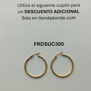 ARRACADAS PAR ORO 14 K 3 GRMS (SEMINUEVO)