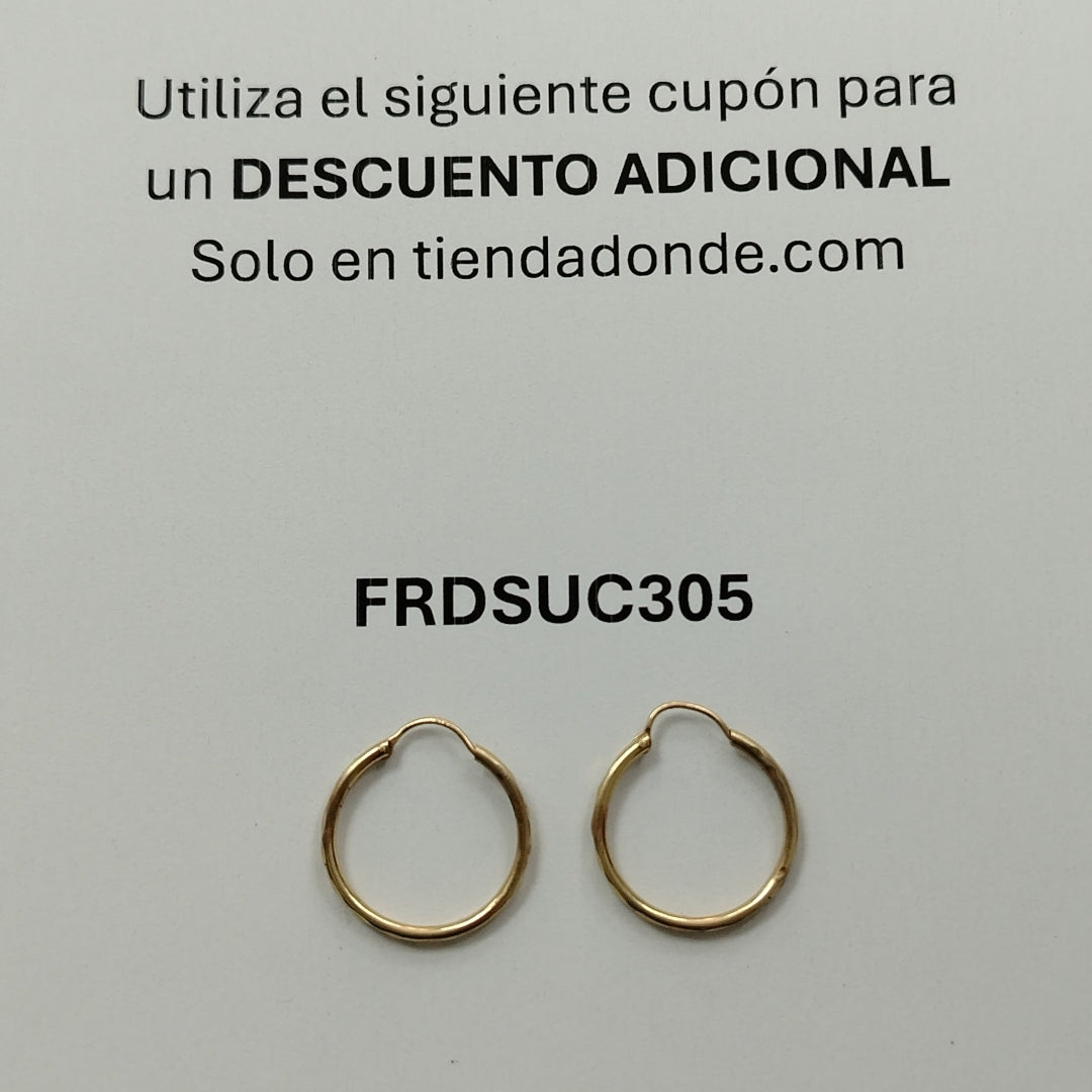 ARRACADAS PAR ORO 8 K 1.1 GRMS (SEMINUEVO)