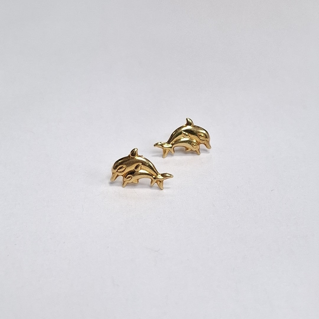 BROQUELES PAR ORO 14 K 1.1 GRMS (SEMINUEVO)