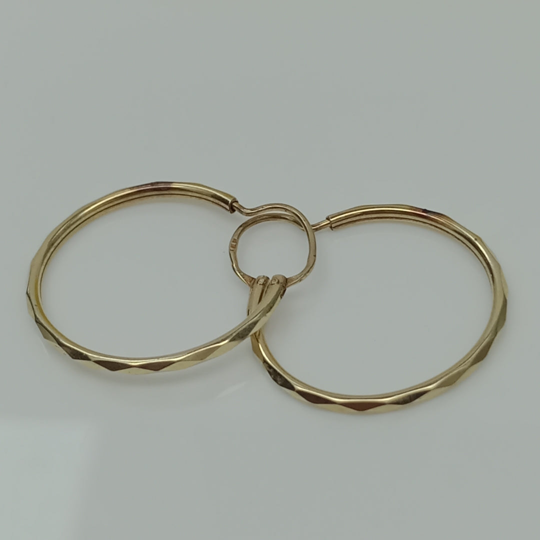 ARRACADAS PAR ORO 14 K 1,10 GRMS (SEMINUEVO)