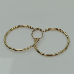 ARRACADAS PAR ORO 14 K 1,10 GRMS (SEMINUEVO)