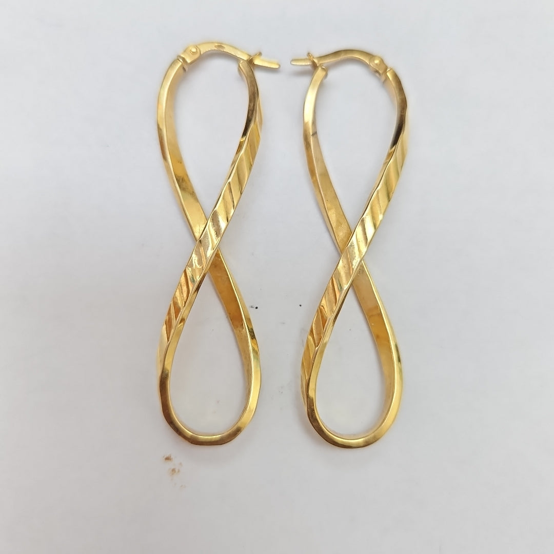 ARETES PAR ORO 14 K 2.3 GRMS (SEMINUEVO)